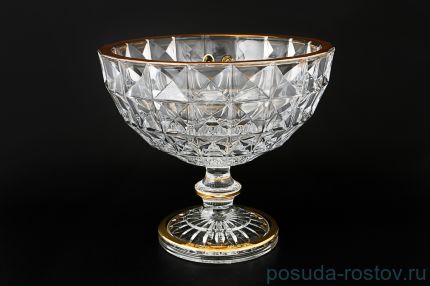 Ваза для фруктов 28 см н/н &quot;Диаманд /С золотом&quot; / 120133