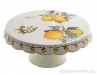 Тортница 27 см н/н &quot;Artigianato ceramico /Лимон&quot; / 271481