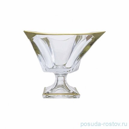 Ваза для фруктов 33 см н/н &quot;Квадрон /Матовое золото&quot; AS Crysta / 340950