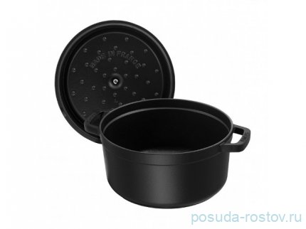 Кокот 28 см с крышкой 6,7 л чёрный Staub &quot;La Cocotte&quot; / 289648 / 289648