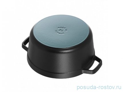 Кокот 28 см с крышкой 6,7 л чёрный Staub &quot;La Cocotte&quot; / 289648 / 289648