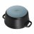 Кокот 28 см с крышкой 6,7 л чёрный Staub &quot;La Cocotte&quot; / 289648 / 289648