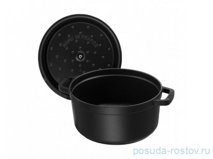 Кокот 28 см с крышкой 6,7 л чёрный Staub &quot;La Cocotte&quot; / 289648 / 289648