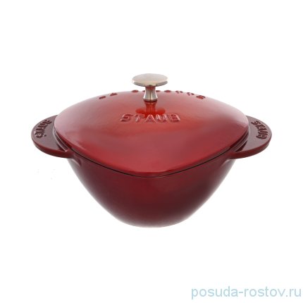 Кокот 20 см с крышкой красный 1,75 л &quot;Сердце /STAUB&quot; / 232870