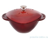 Кокот 20 см с крышкой красный 1,75 л &quot;Сердце /STAUB&quot; / 232870
