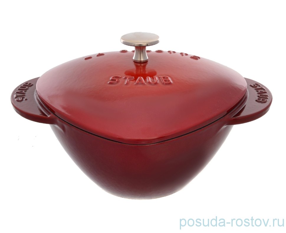 Кокот 20 см с крышкой красный 1,75 л "Сердце /STAUB" / 232870