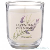 Свеча ароматизированная в стакане 7,5 х 8,5 см &quot;Lavender &amp; chamomile&quot; / 348308