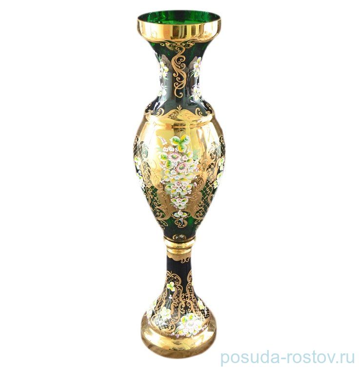 Ваза для цветов 110 см напольная "Лепка зеленая" / 042157