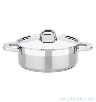 Кастрюля 24 см с крышкой низкая &quot;BRA /Advance&quot; / 154878