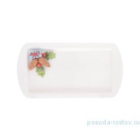 Поднос 38 х 20 см прямоугольный &quot;christmas world /pinecone&quot; / 270996