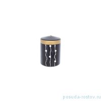 Свеча классическая 10 х 7 см &quot;Gold ring&quot; (лакированный черный) / 229305