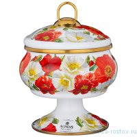 Сахарница 850 мл н/н эмалированная &quot;Agness /Маки&quot; / 256787