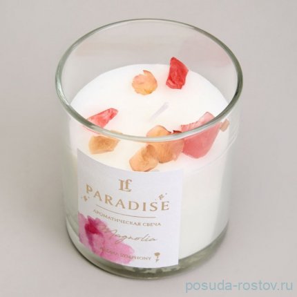 Свеча ароматизированная в стакане paradise magnolia 8*9 см / 367090