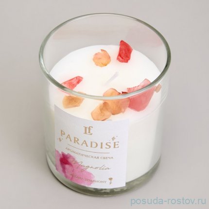 Свеча ароматизированная в стакане paradise magnolia 8*9 см / 367090