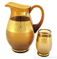 Набор для воды 7 предметов (кувшин 1,3 л + 6 стаканов 240 мл) &quot;Амбер /янтарный&quot; / 018727
