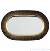 Блюдо 36 см овальное &quot;Констанц /Rio black gold&quot; / 098776