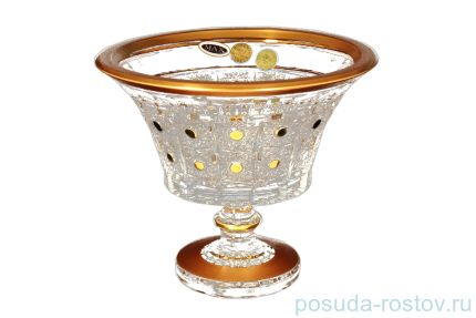Конфетница 15 см н/н &quot;Max Crystal /Золото&quot; / 105419