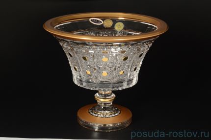 Конфетница 15 см н/н &quot;Max Crystal /Золото&quot; / 105419