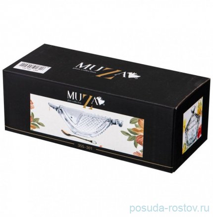Икорница 17 х 7 х 5,5 см с ложкой &quot;muza&quot; / 213507