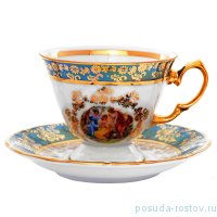 Набор кофейных пар 140 мл 6 шт &quot;Фредерика /Мадонна зелёная&quot; / 159750