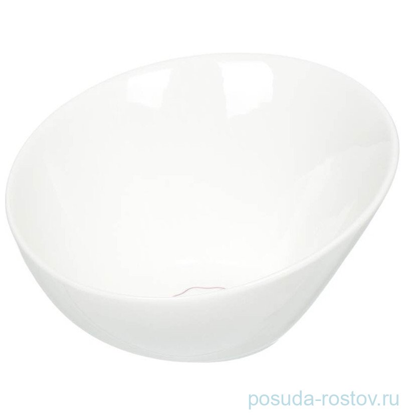 Салатник 20,7 см 800 мл скошенный край "Королевский белый /Royal White" / 323329