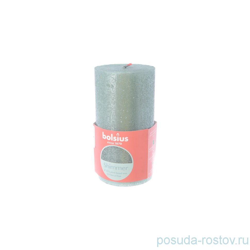 Свеча Рустик 13 х 6,8 см "Christmas world /Оксидно-синяя /Bolsius" / 262574