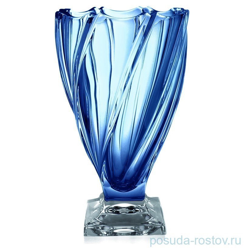 Ваза для цветов 33 см н/н "Ponti /Синяя" / 370052