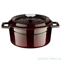 Кастрюля 24 см с крышкой 4,49 л &quot;Lava /Aubergine&quot; / 221005