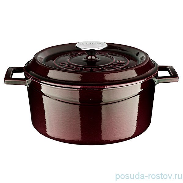 Кастрюля 24 см с крышкой 4,49 л "Lava /Aubergine" / 221005