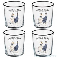 Стаканы для воды 380 мл 4 шт &quot;Family farm /Geese&quot; / 328665
