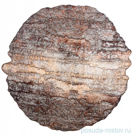 Блюдо 30 см круглое &quot;Crown brown&quot; (4шт.) / 226051