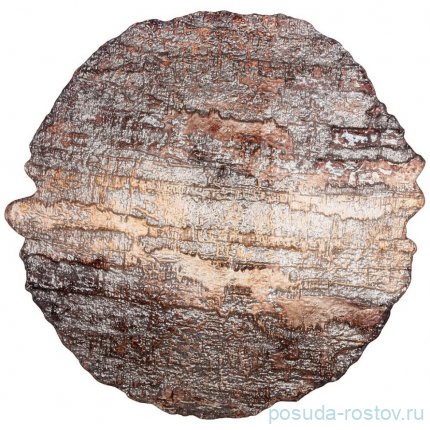 Блюдо 30 см круглое &quot;Crown brown&quot; (4шт.) / 226051