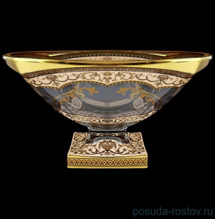 Ваза для фруктов 33 см &quot;Магма /Бежевая&quot; / 069963