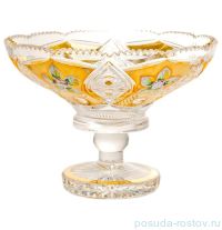 Ваза для фруктов/конфет 25 см н/н &quot;Хрусталь с золотом&quot; / 058580