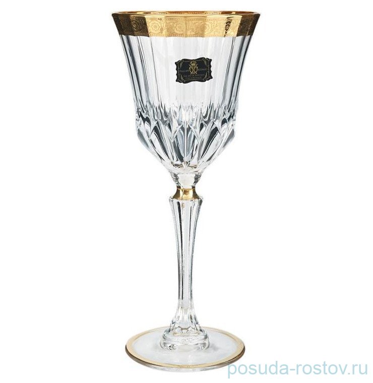 Бокалы для красного вина 280 мл 6 шт "Адажио /Цветочный узор" AS Crystal / 283864